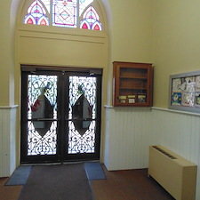 Repainting-Port-Washington-Church-Vestibule 1